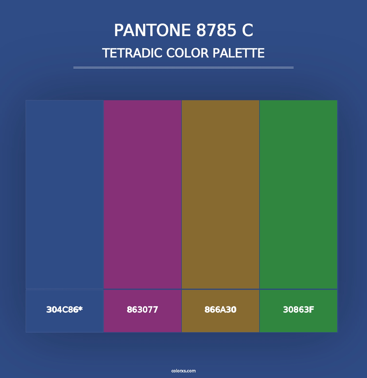 PANTONE 8785 C - Tetradic Color Palette