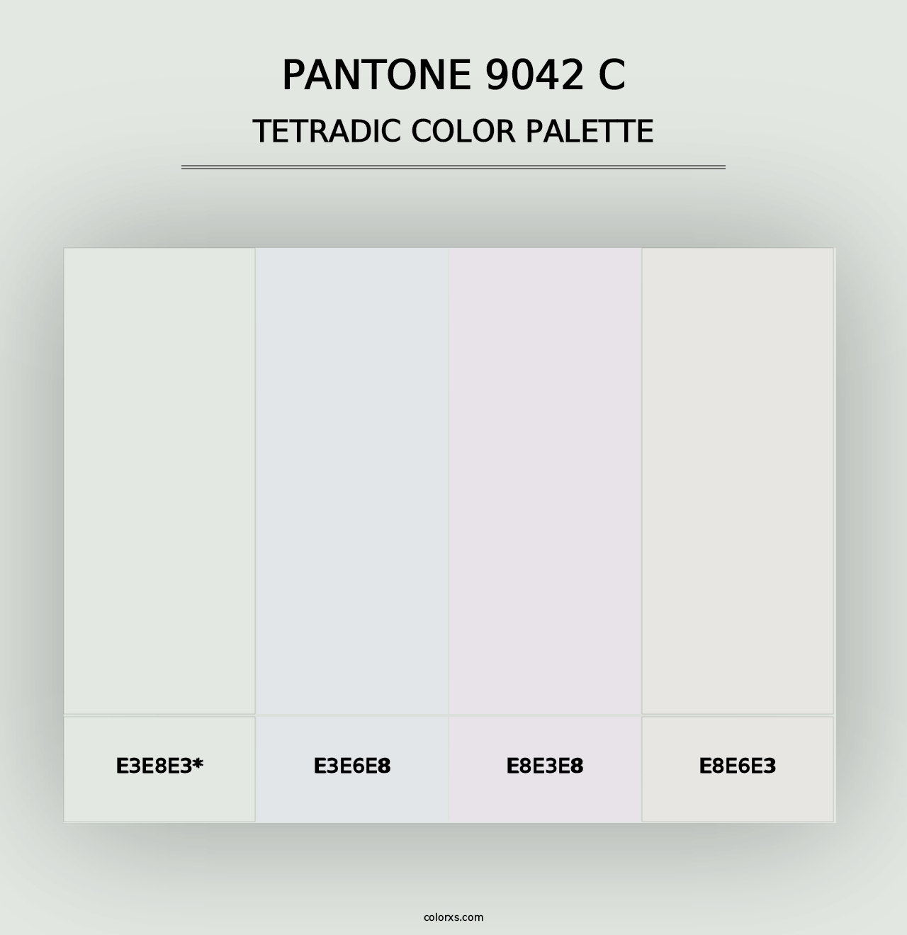 PANTONE 9042 C - Tetradic Color Palette