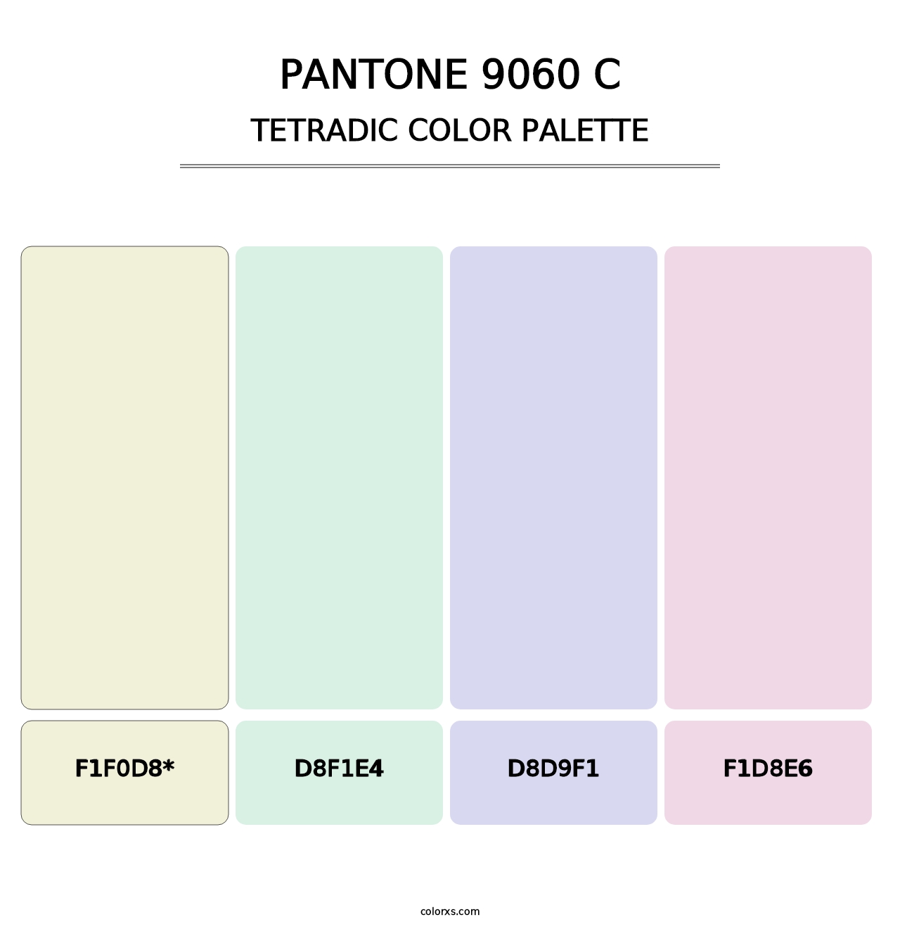 PANTONE 9060 C - Tetradic Color Palette