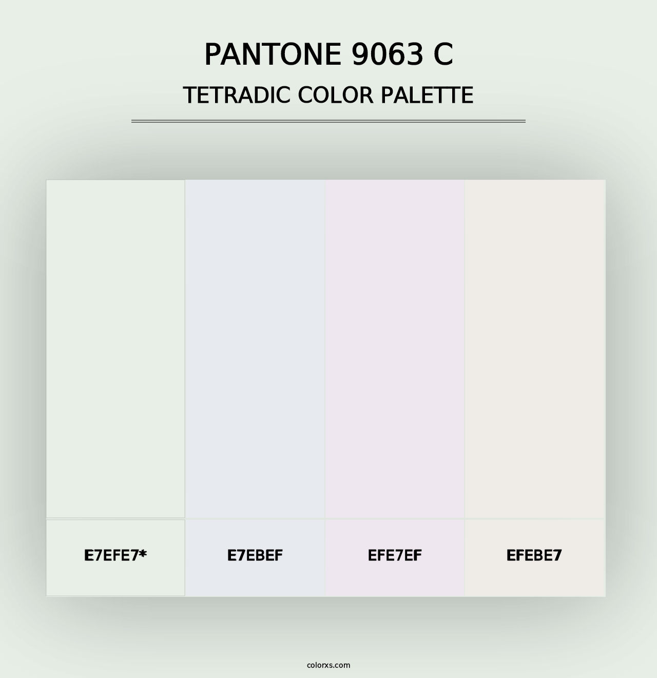 PANTONE 9063 C - Tetradic Color Palette