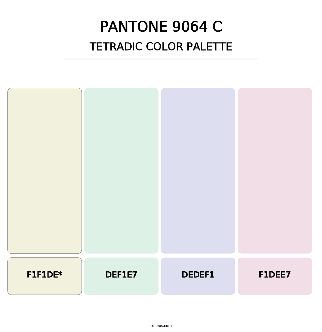 PANTONE 9064 C - Tetradic Color Palette