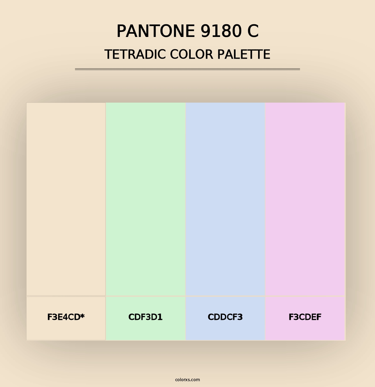 PANTONE 9180 C - Tetradic Color Palette