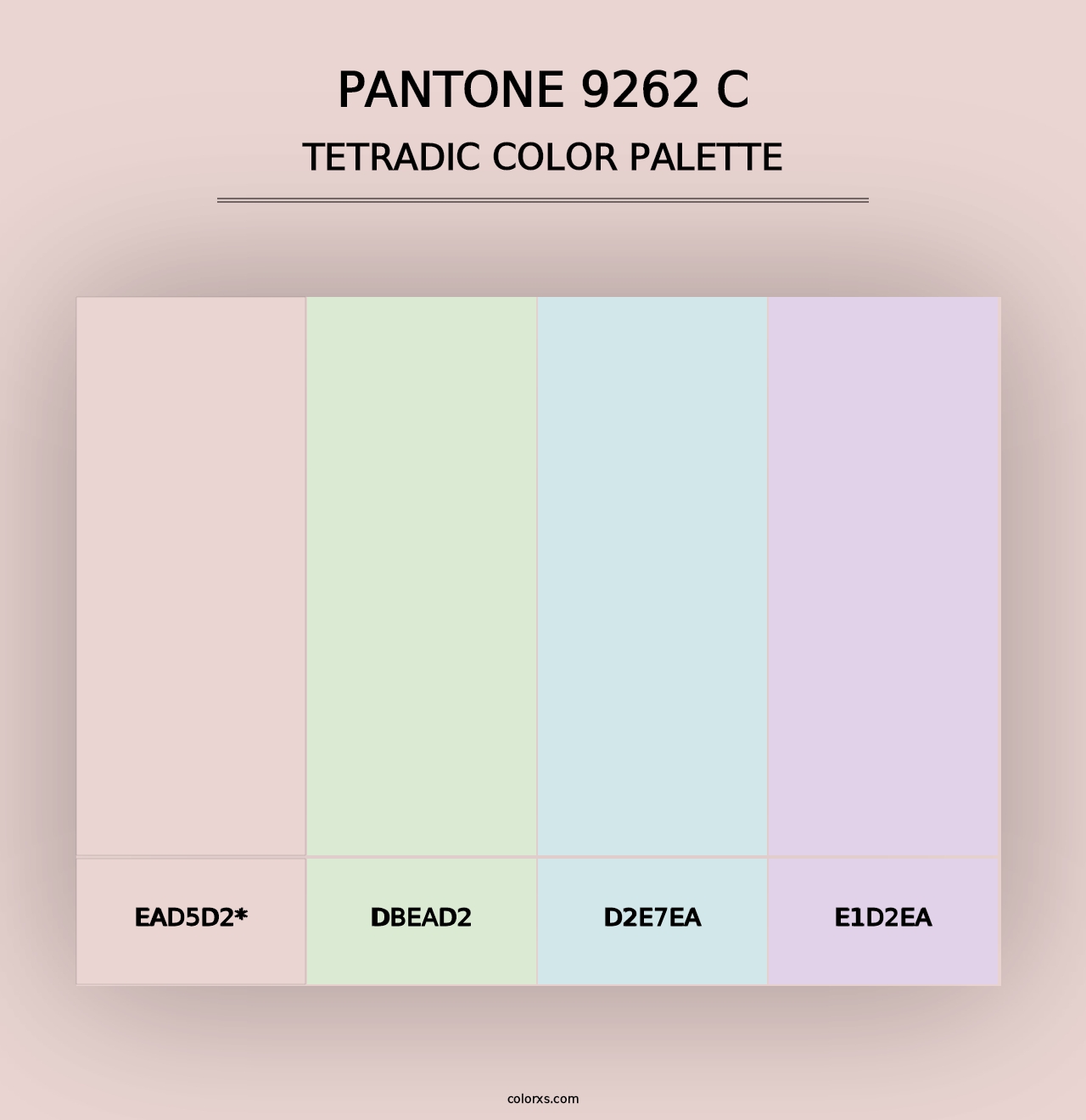 PANTONE 9262 C - Tetradic Color Palette