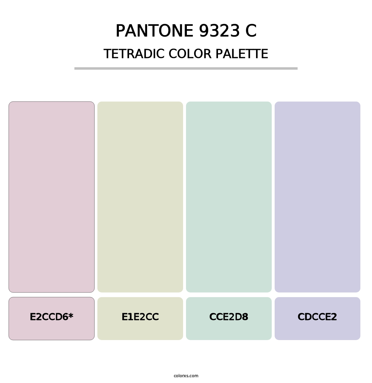 PANTONE 9323 C - Tetradic Color Palette