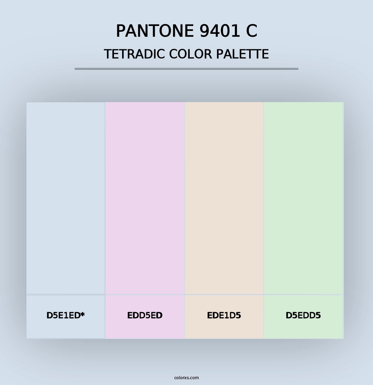 PANTONE 9401 C - Tetradic Color Palette