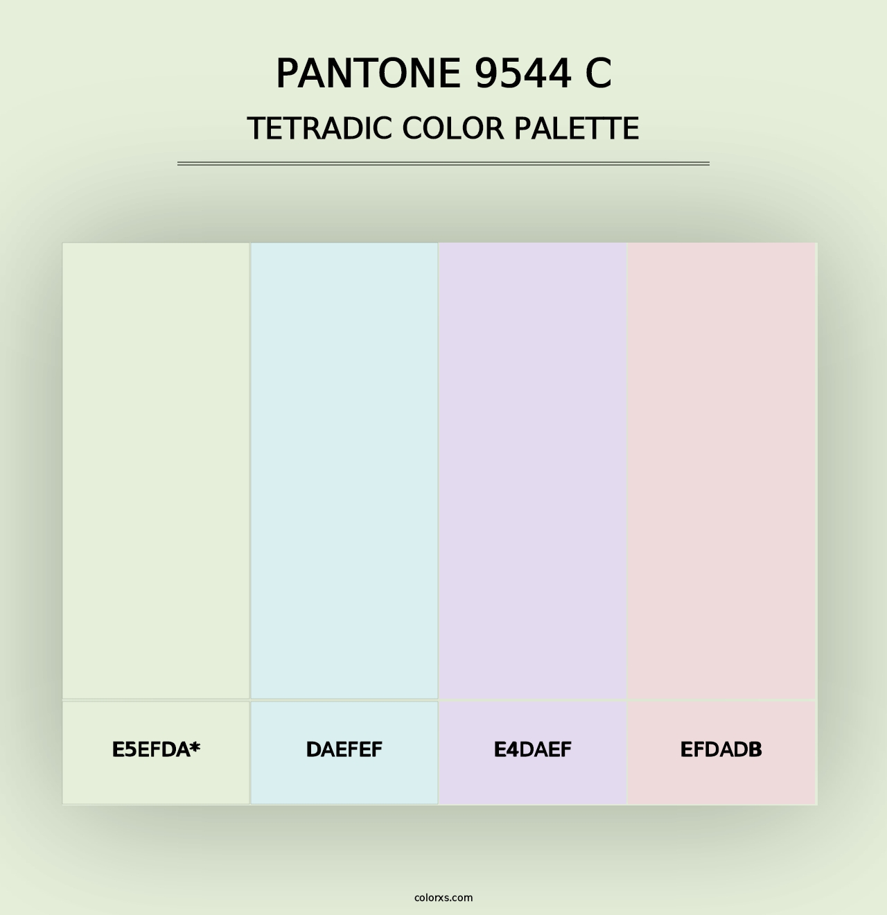 PANTONE 9544 C - Tetradic Color Palette