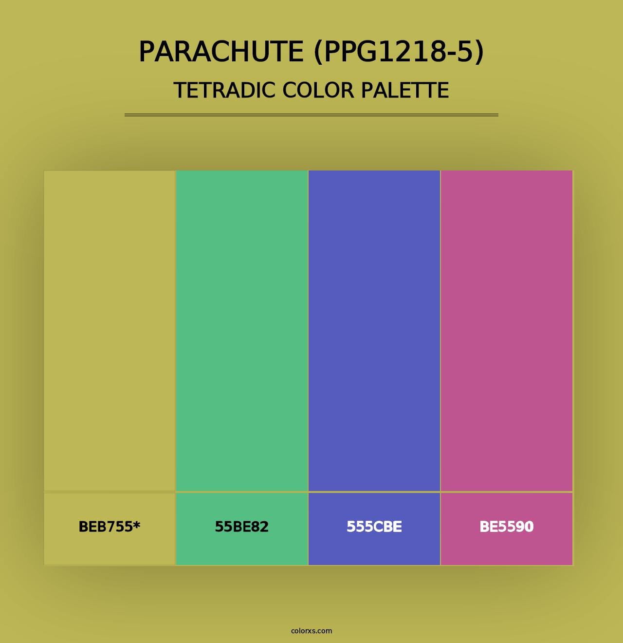 Parachute (PPG1218-5) - Tetradic Color Palette