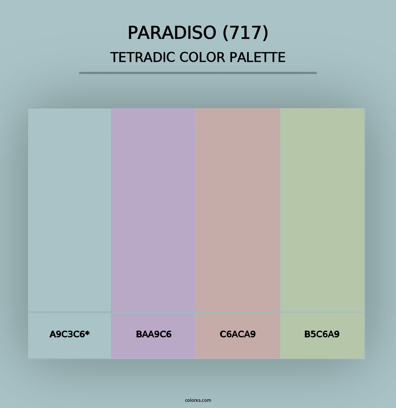 Paradiso (717) - Tetradic Color Palette