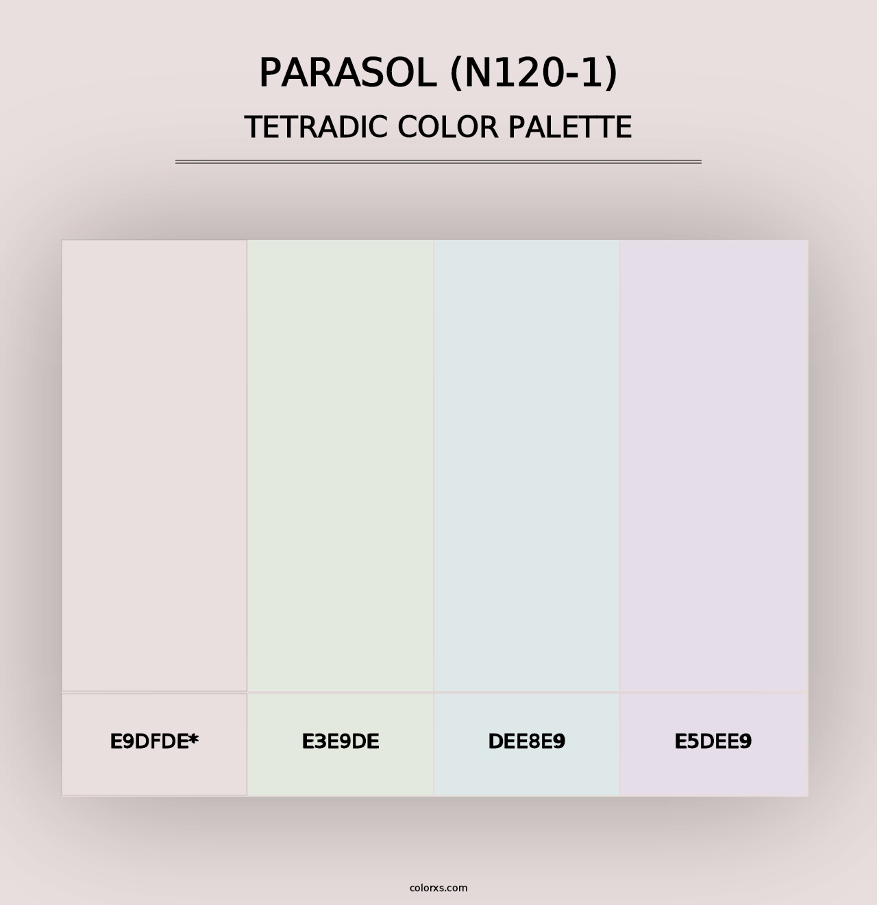 Parasol (N120-1) - Tetradic Color Palette