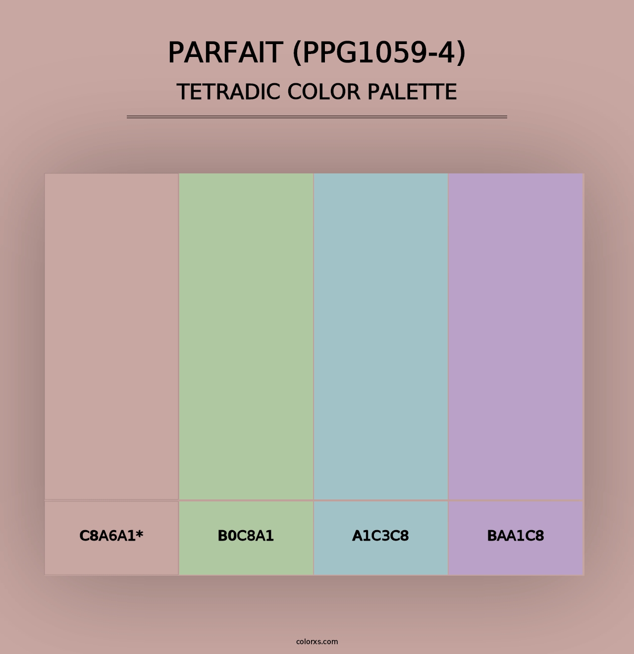 Parfait (PPG1059-4) - Tetradic Color Palette