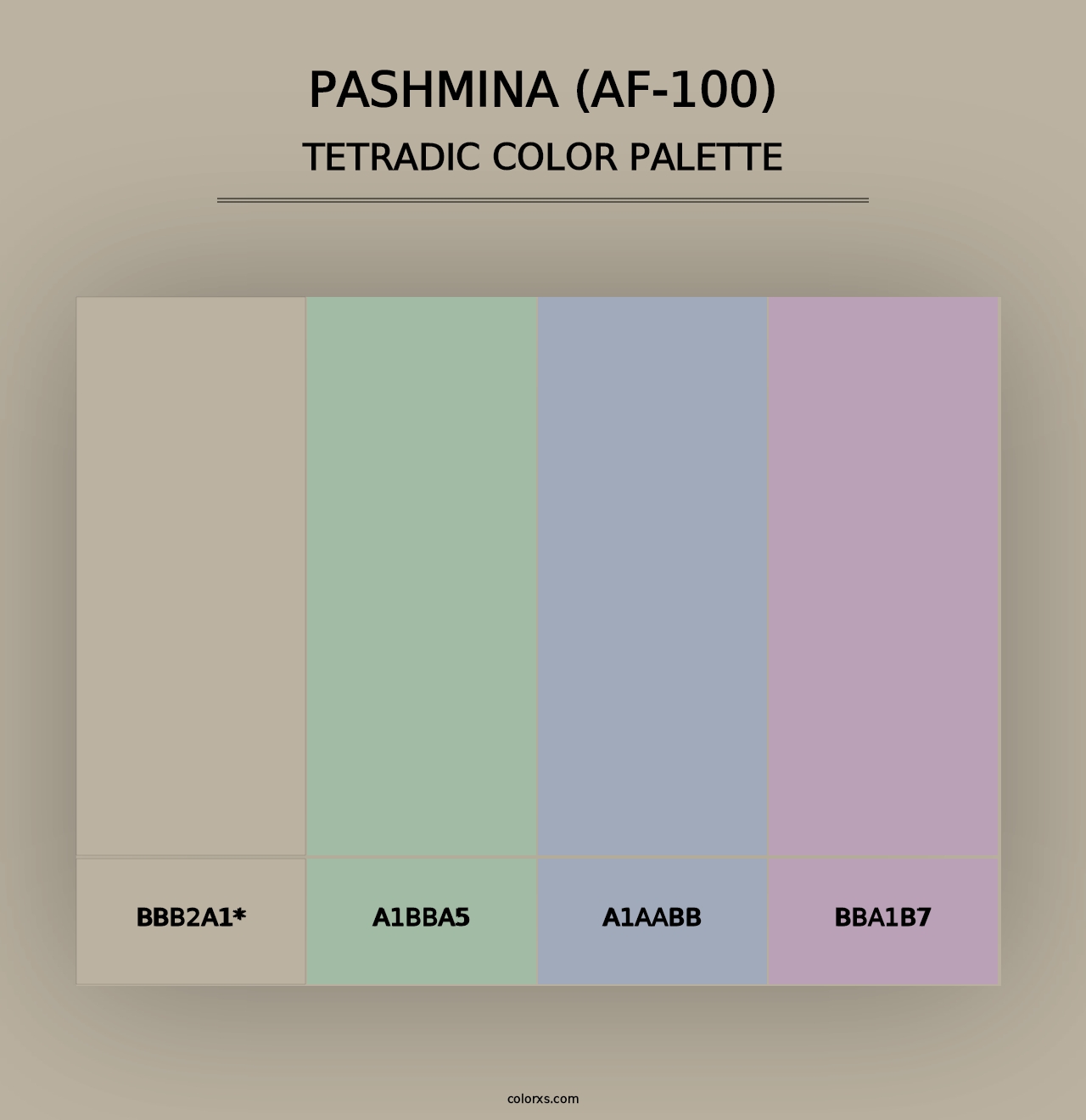 Pashmina (AF-100) - Tetradic Color Palette