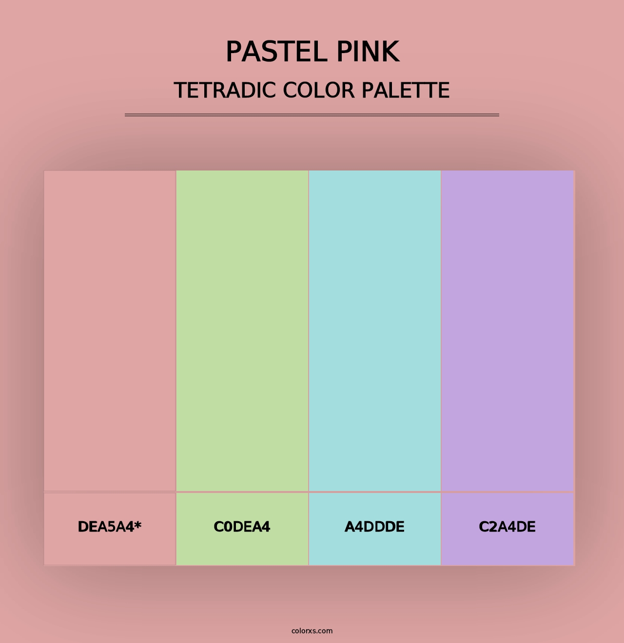 Pastel Pink - Tetradic Color Palette