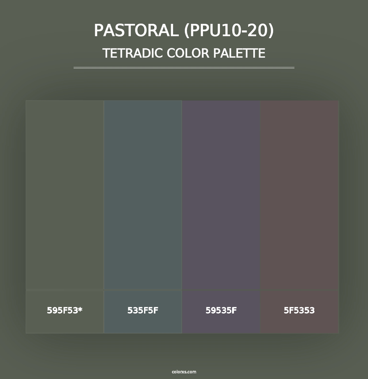 Pastoral (PPU10-20) - Tetradic Color Palette