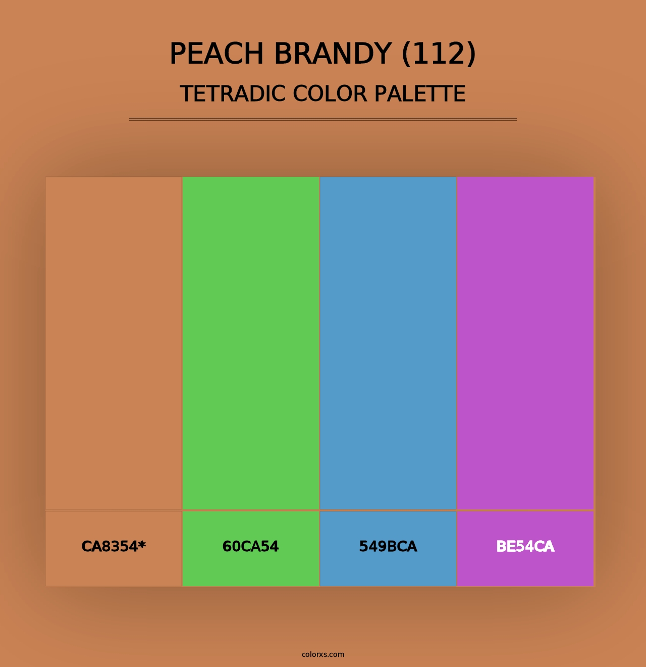 Peach Brandy (112) - Tetradic Color Palette