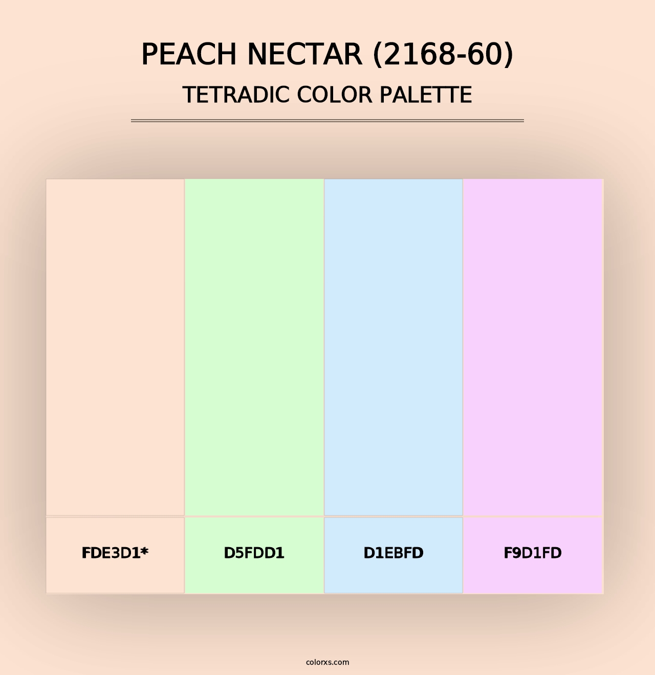 Peach Nectar (2168-60) - Tetradic Color Palette