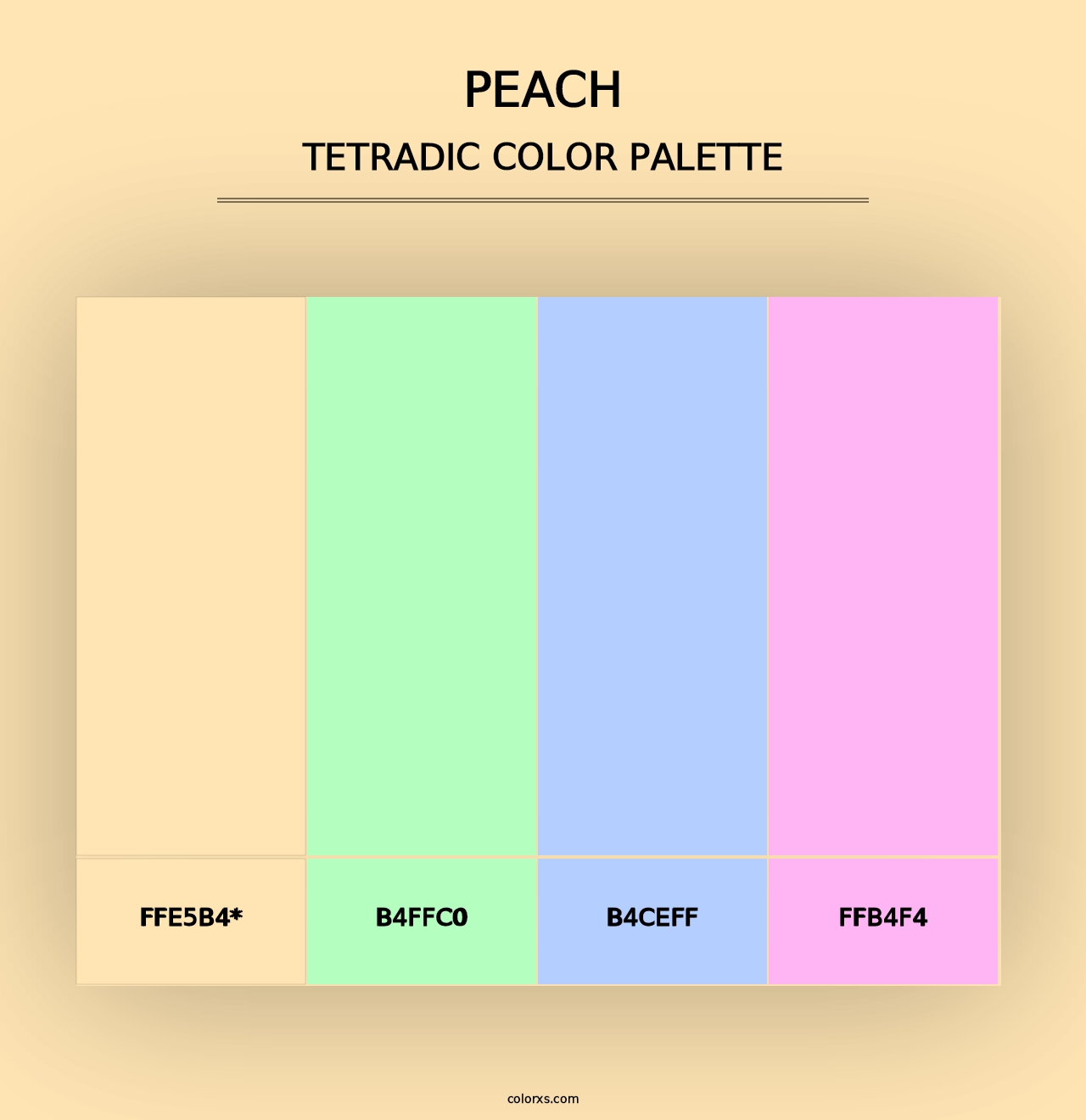 Peach - Tetradic Color Palette