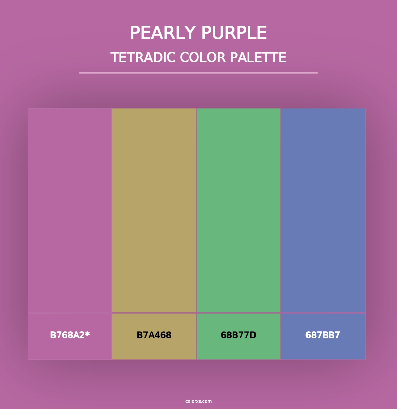 Pearly Purple - Tetradic Color Palette