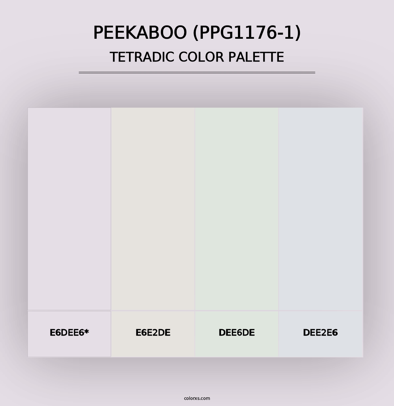 Peekaboo (PPG1176-1) - Tetradic Color Palette