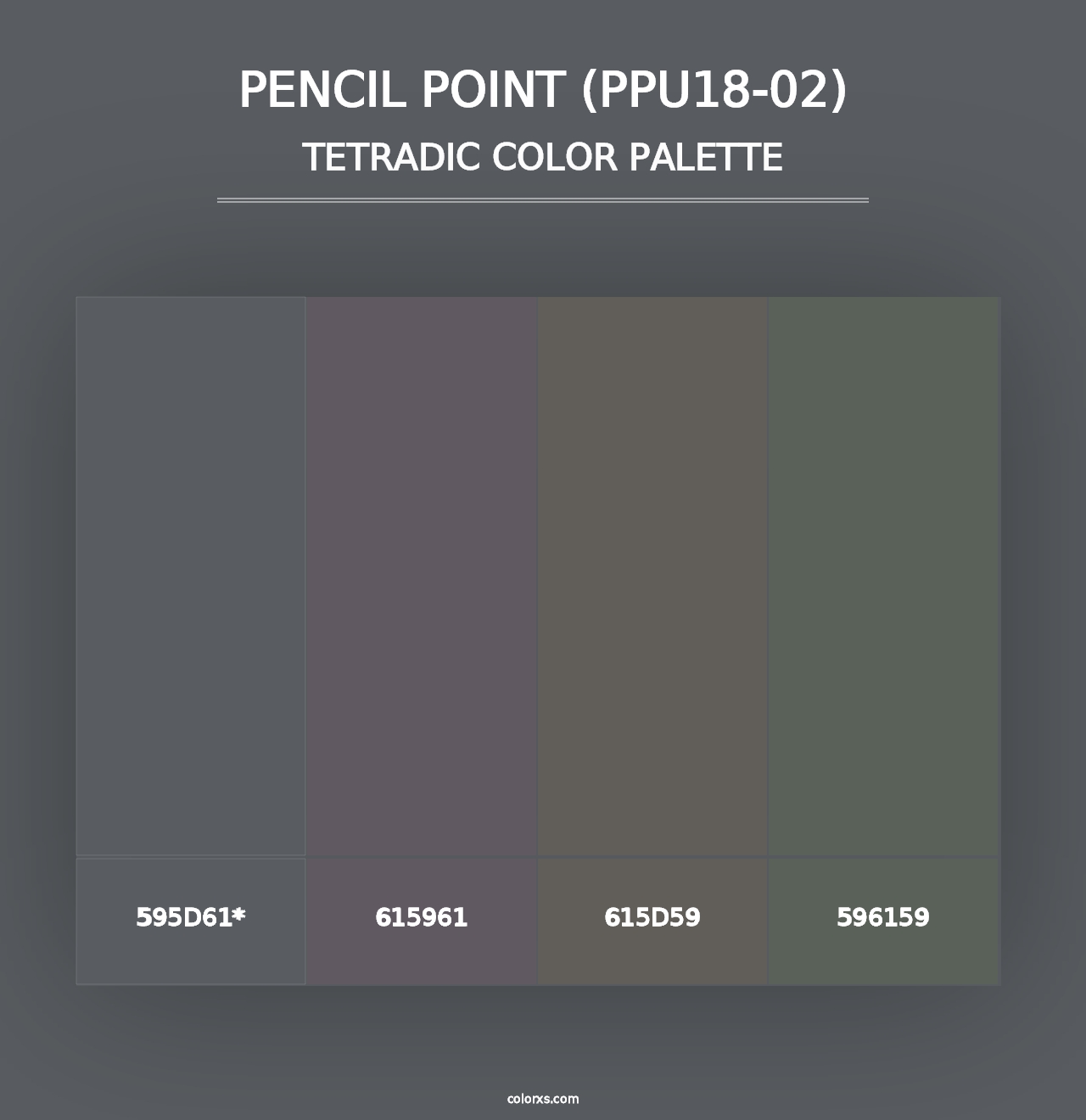 Pencil Point (PPU18-02) - Tetradic Color Palette