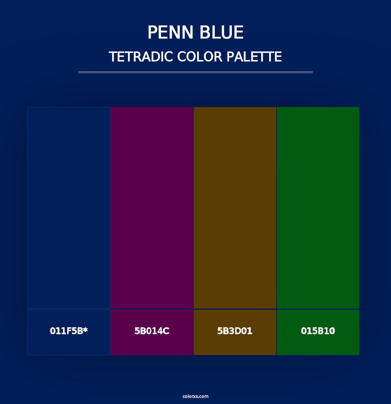 Penn Blue - Tetradic Color Palette