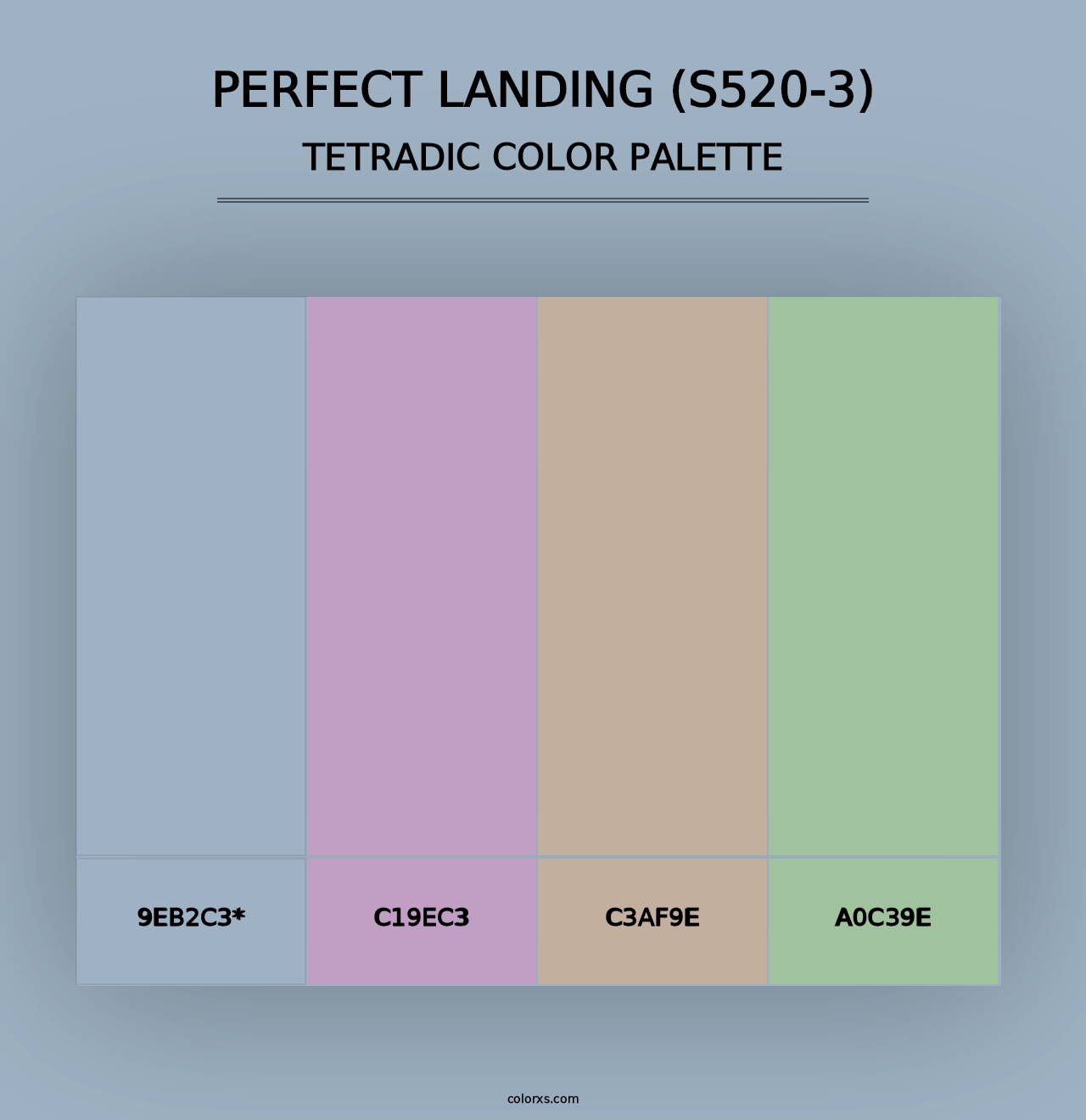 Perfect Landing (S520-3) - Tetradic Color Palette