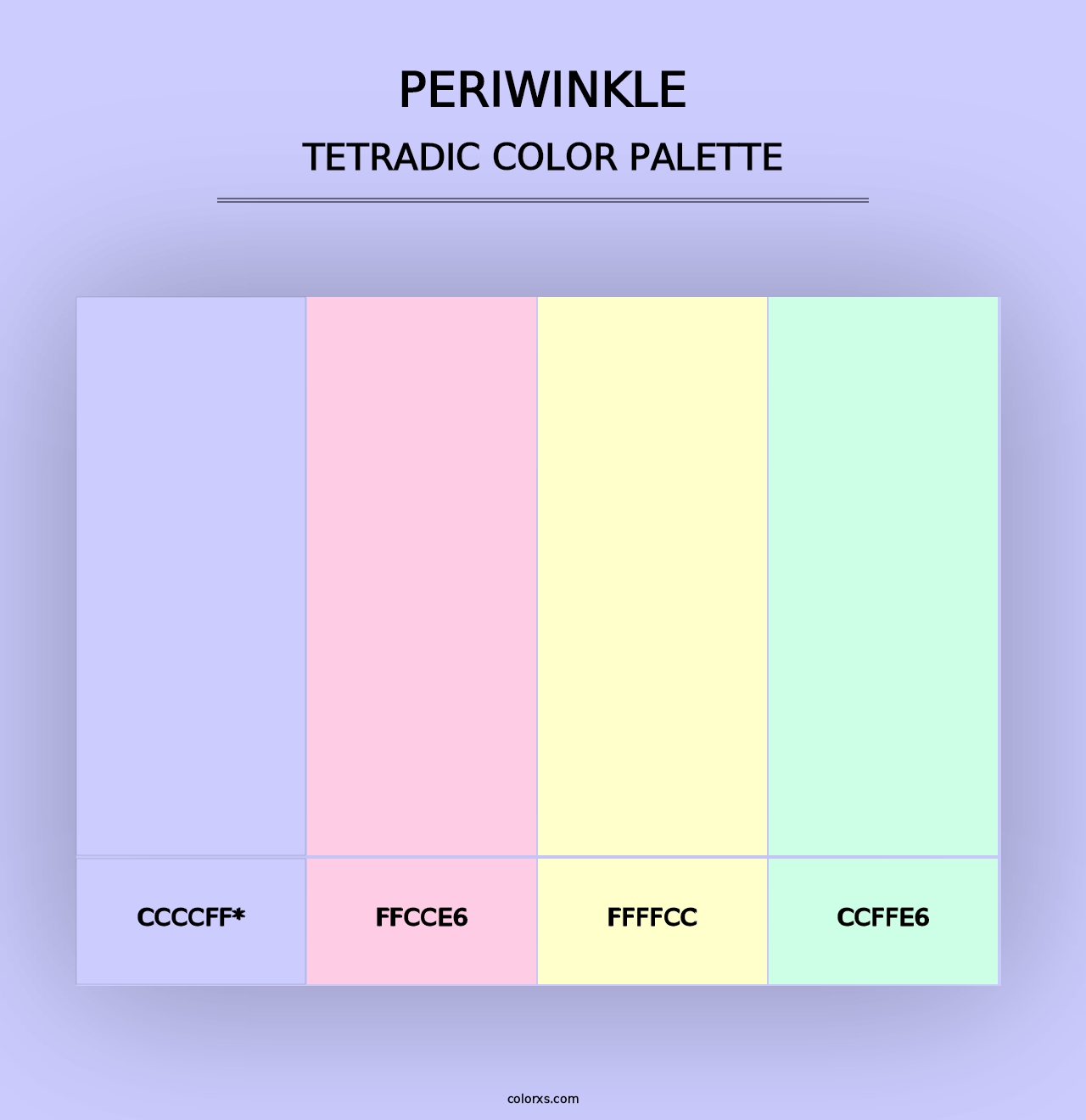 Periwinkle - Tetradic Color Palette