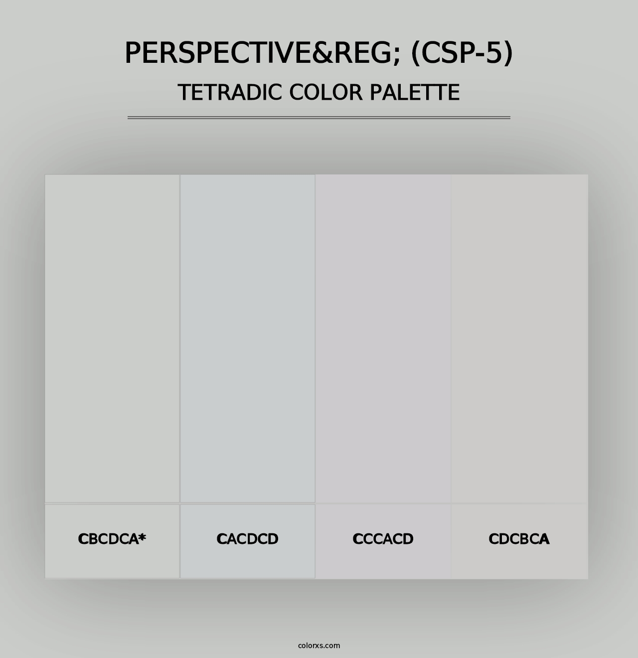 Perspective&reg; (CSP-5) - Tetradic Color Palette