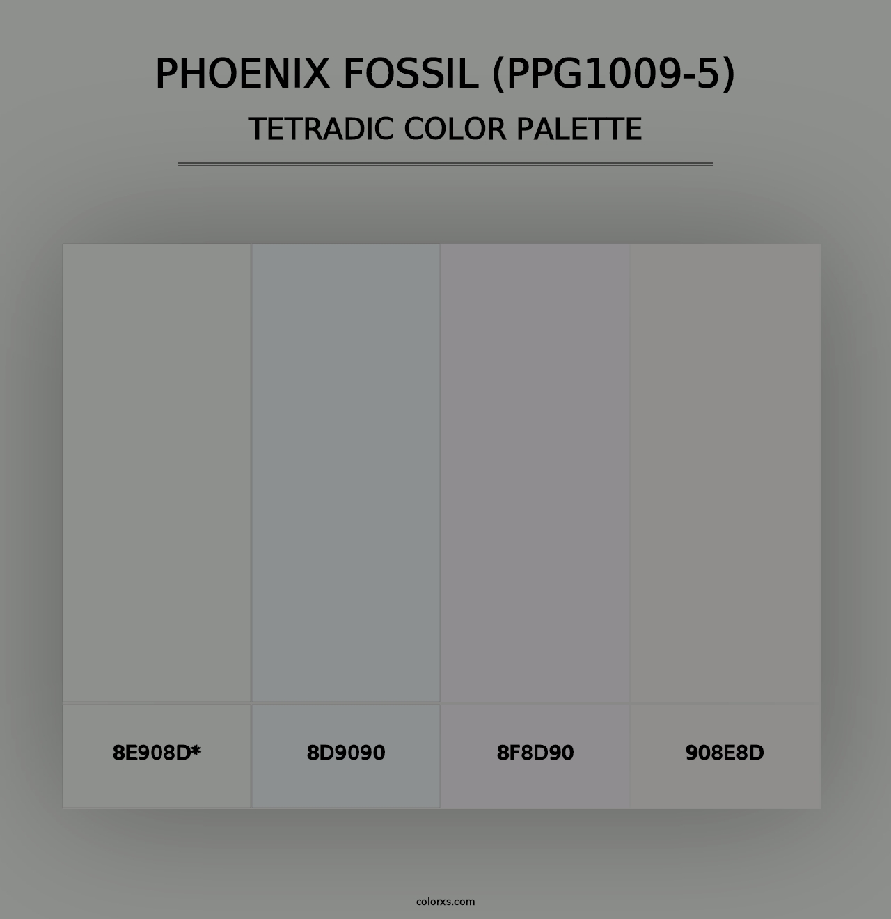 Phoenix Fossil (PPG1009-5) - Tetradic Color Palette