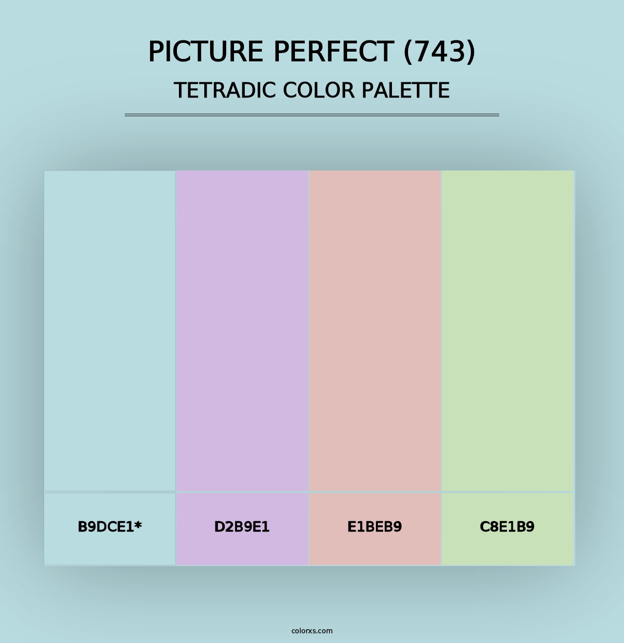 Picture Perfect (743) - Tetradic Color Palette