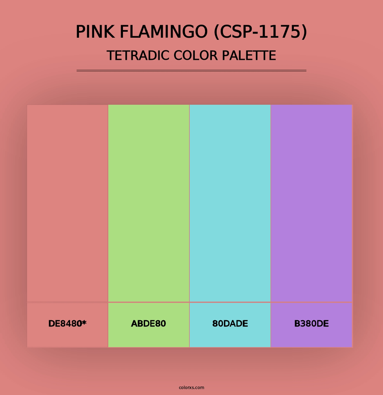 Pink Flamingo (CSP-1175) - Tetradic Color Palette