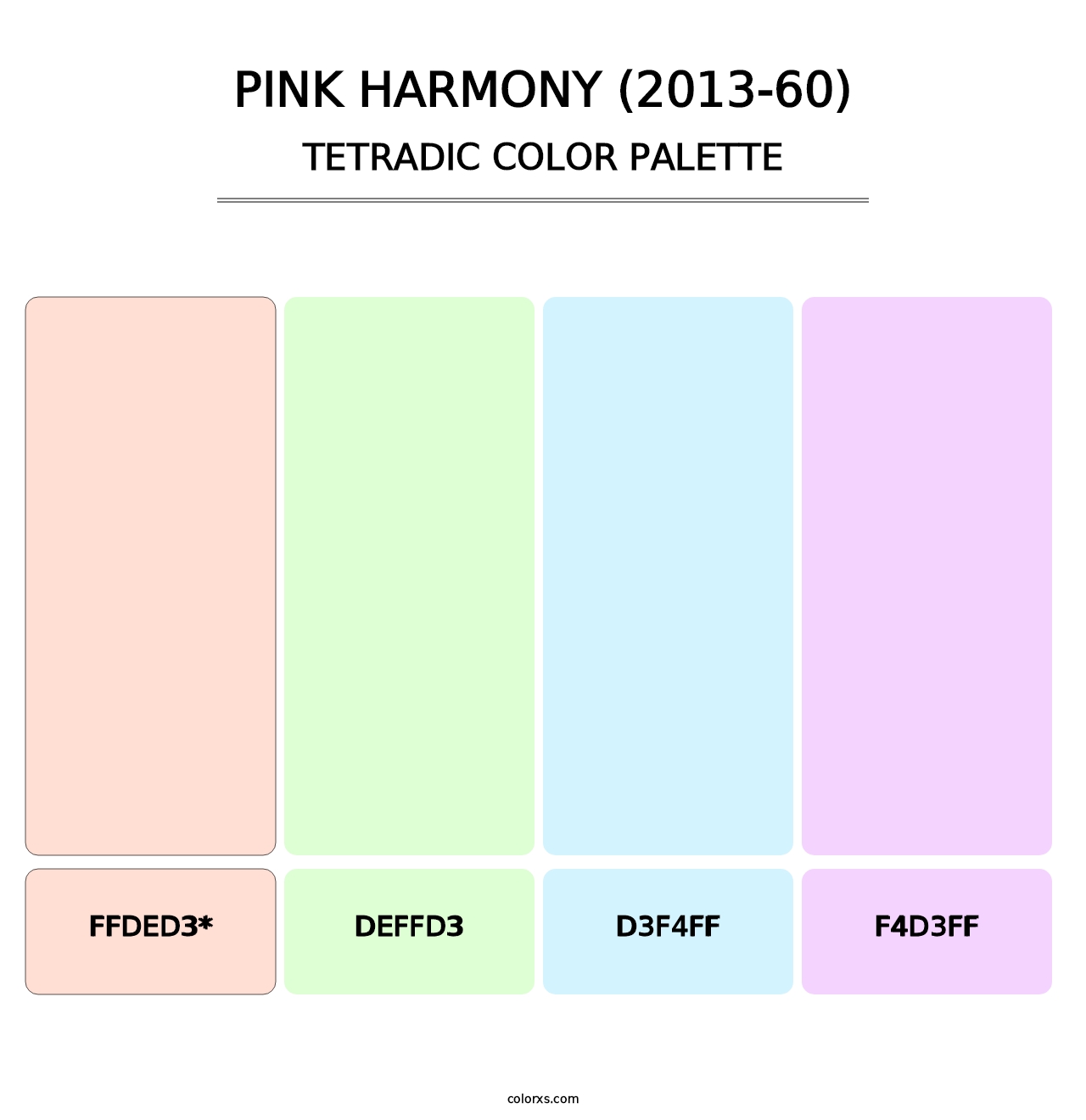 Pink Harmony (2013-60) - Tetradic Color Palette