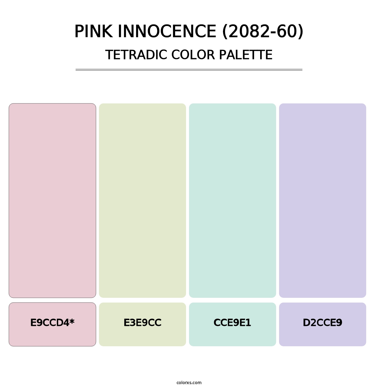 Pink Innocence (2082-60) - Tetradic Color Palette