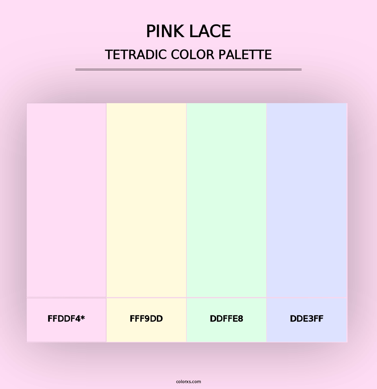 Pink Lace - Tetradic Color Palette