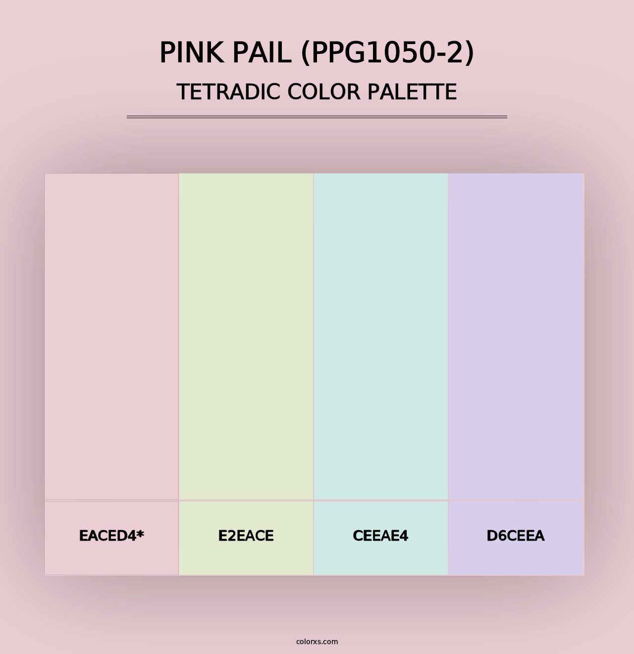 Pink Pail (PPG1050-2) - Tetradic Color Palette