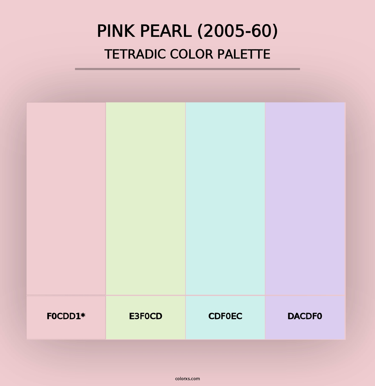 Pink Pearl (2005-60) - Tetradic Color Palette