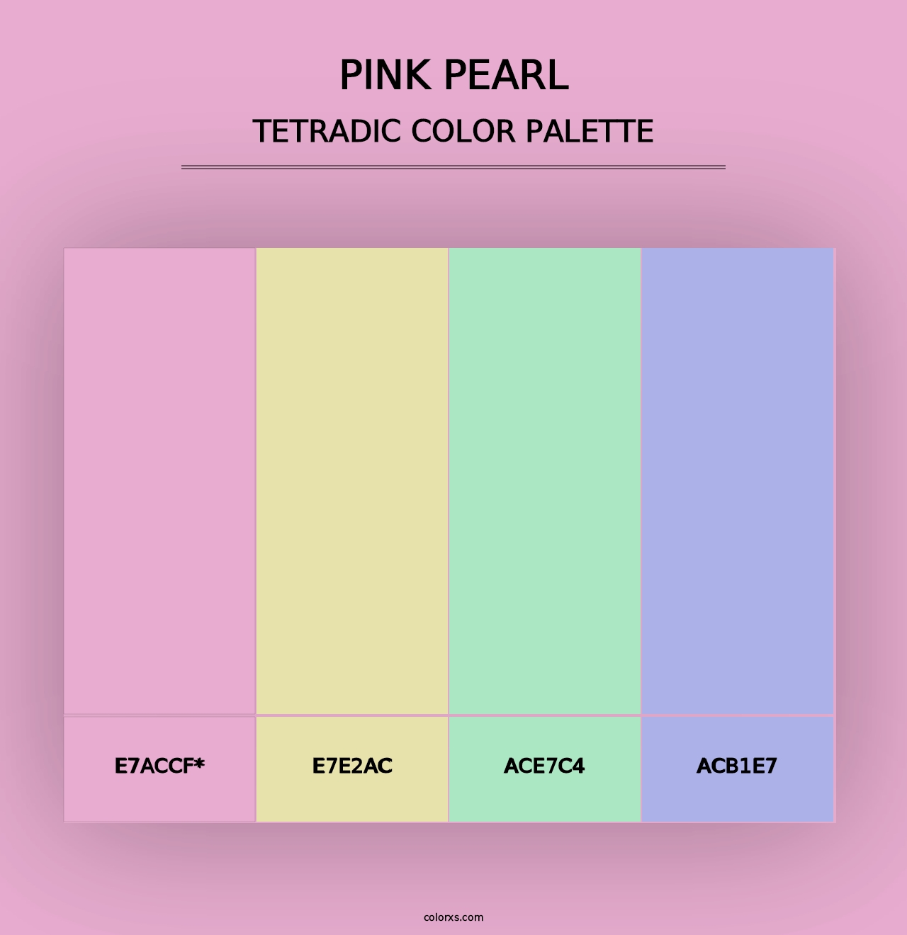 Pink Pearl - Tetradic Color Palette