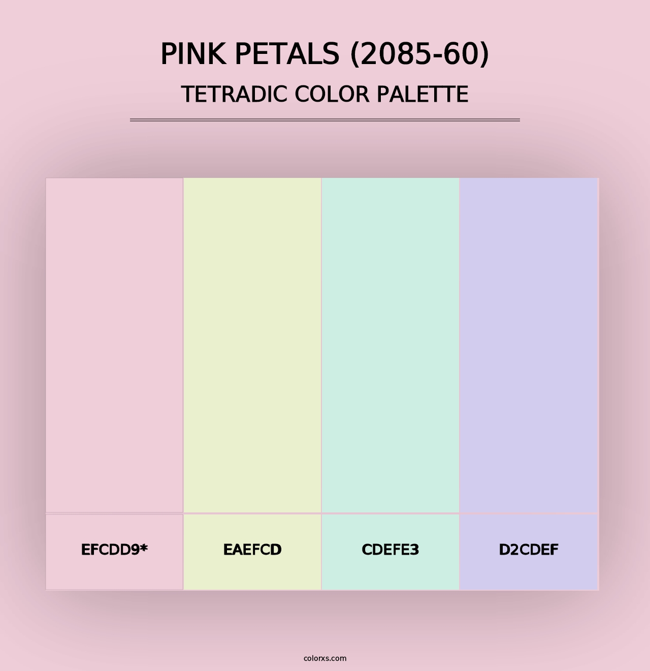 Pink Petals (2085-60) - Tetradic Color Palette