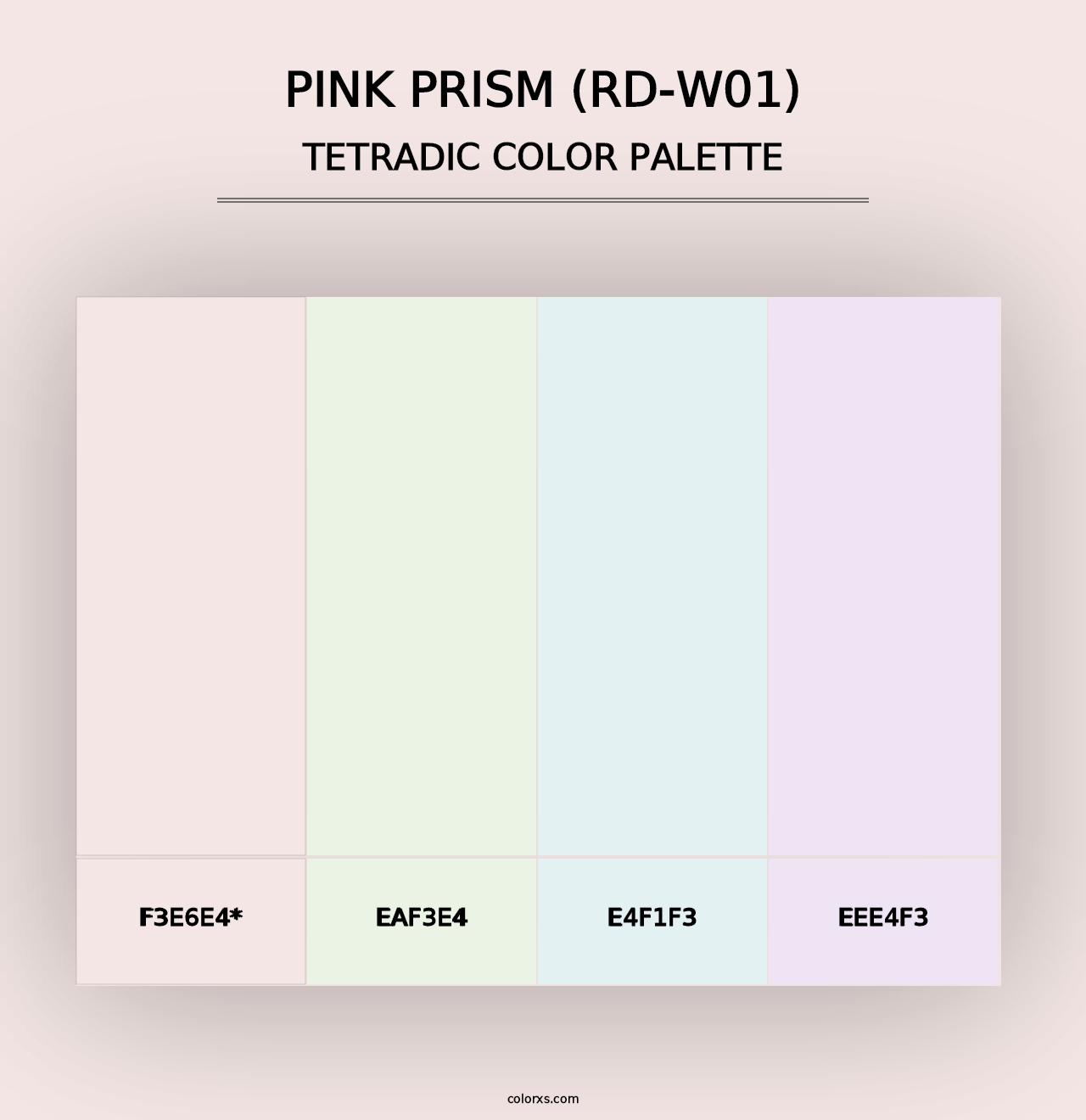 Pink Prism (RD-W01) - Tetradic Color Palette