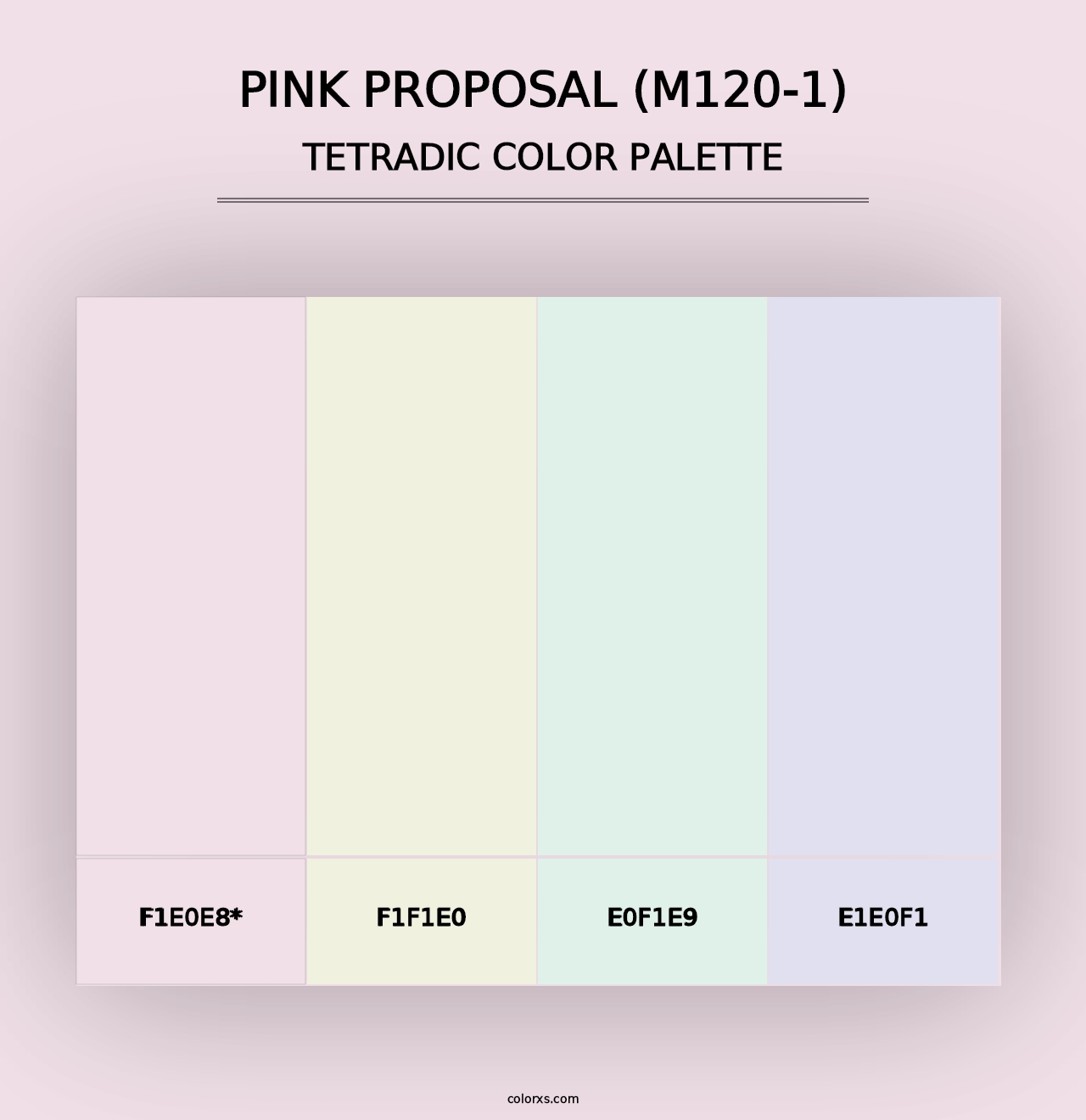 Pink Proposal (M120-1) - Tetradic Color Palette