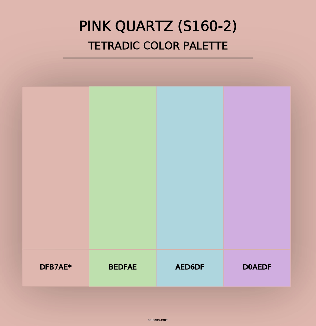 Pink Quartz (S160-2) - Tetradic Color Palette