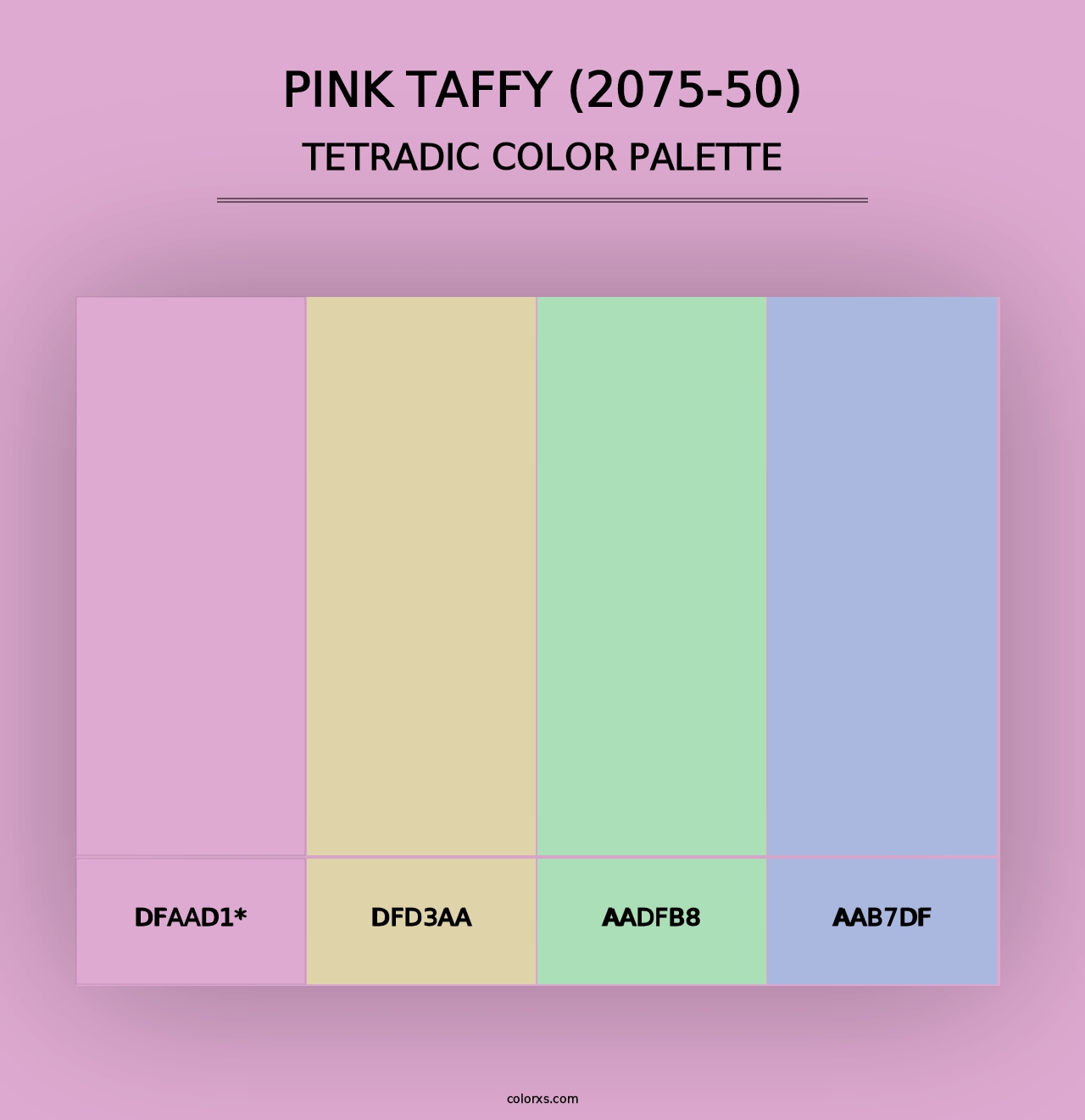 Pink Taffy (2075-50) - Tetradic Color Palette