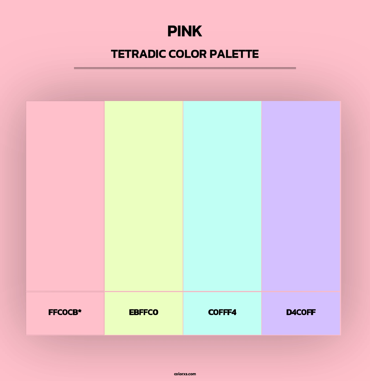 Pink - Tetradic Color Palette