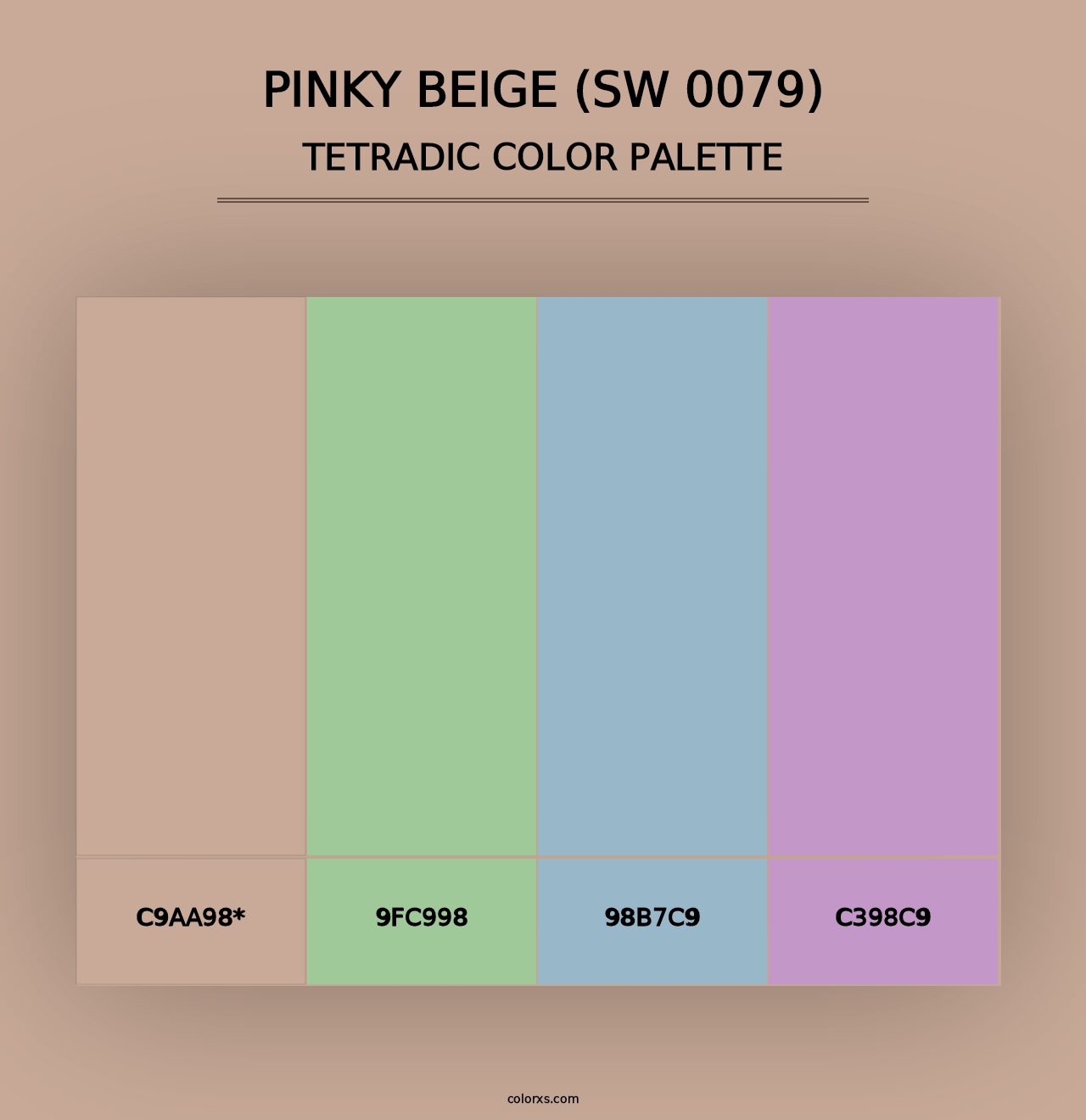 Pinky Beige (SW 0079) - Tetradic Color Palette