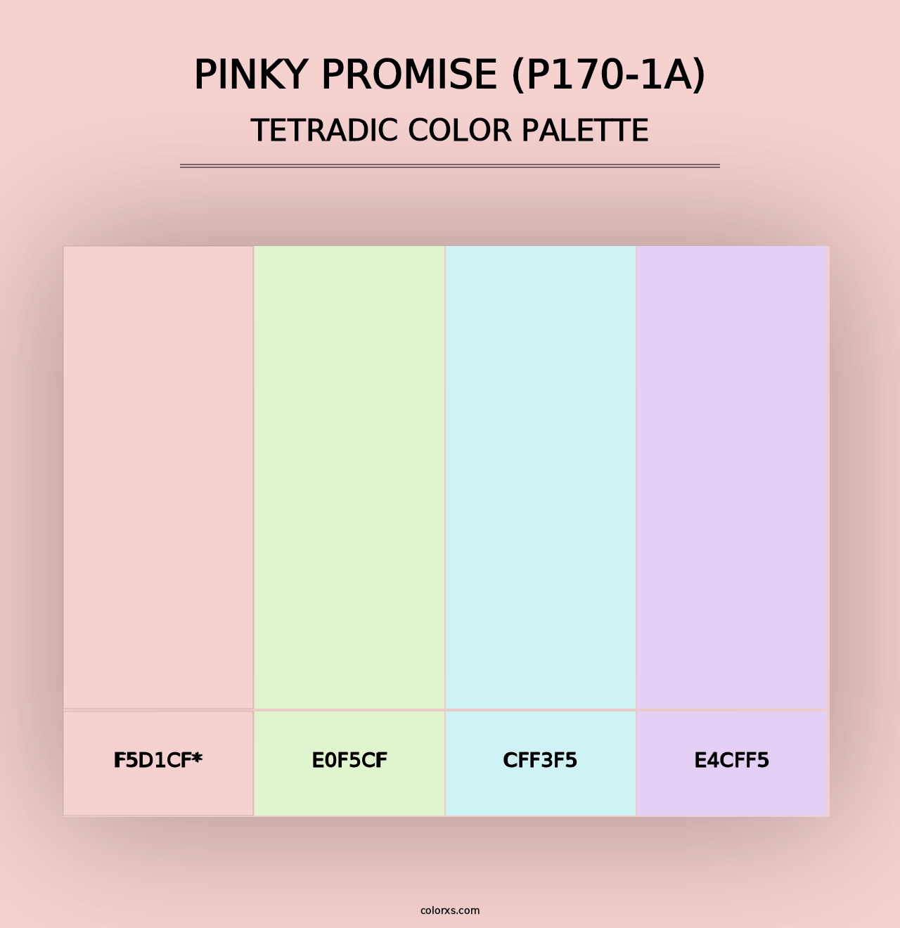 Pinky Promise (P170-1A) - Tetradic Color Palette