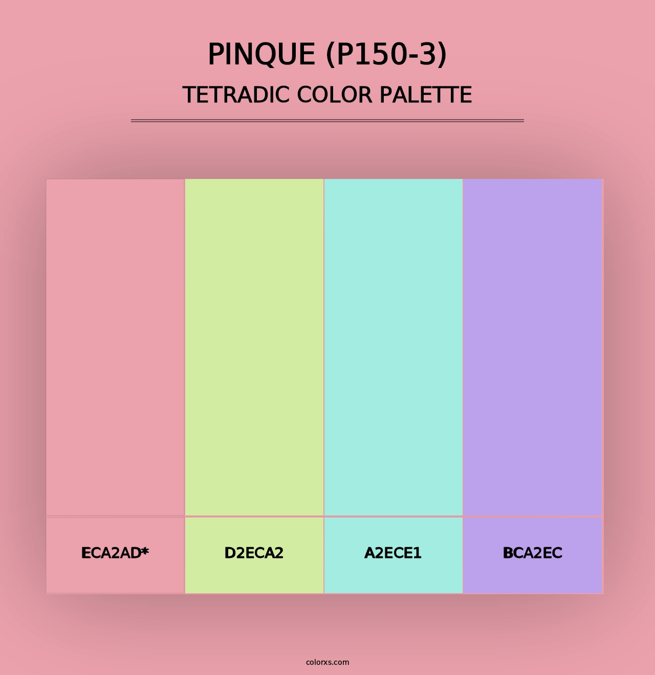 Pinque (P150-3) - Tetradic Color Palette