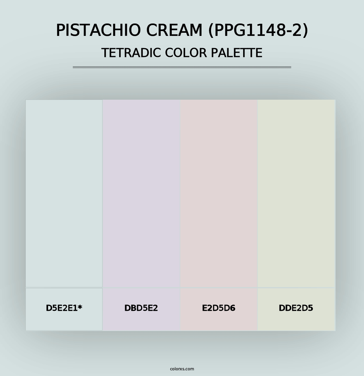 Pistachio Cream (PPG1148-2) - Tetradic Color Palette