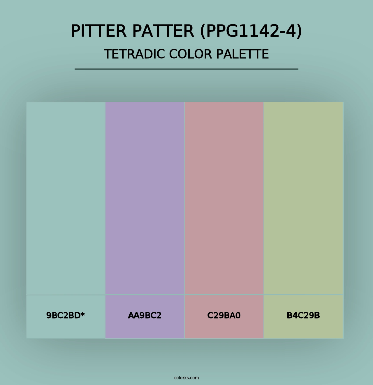 Pitter Patter (PPG1142-4) - Tetradic Color Palette