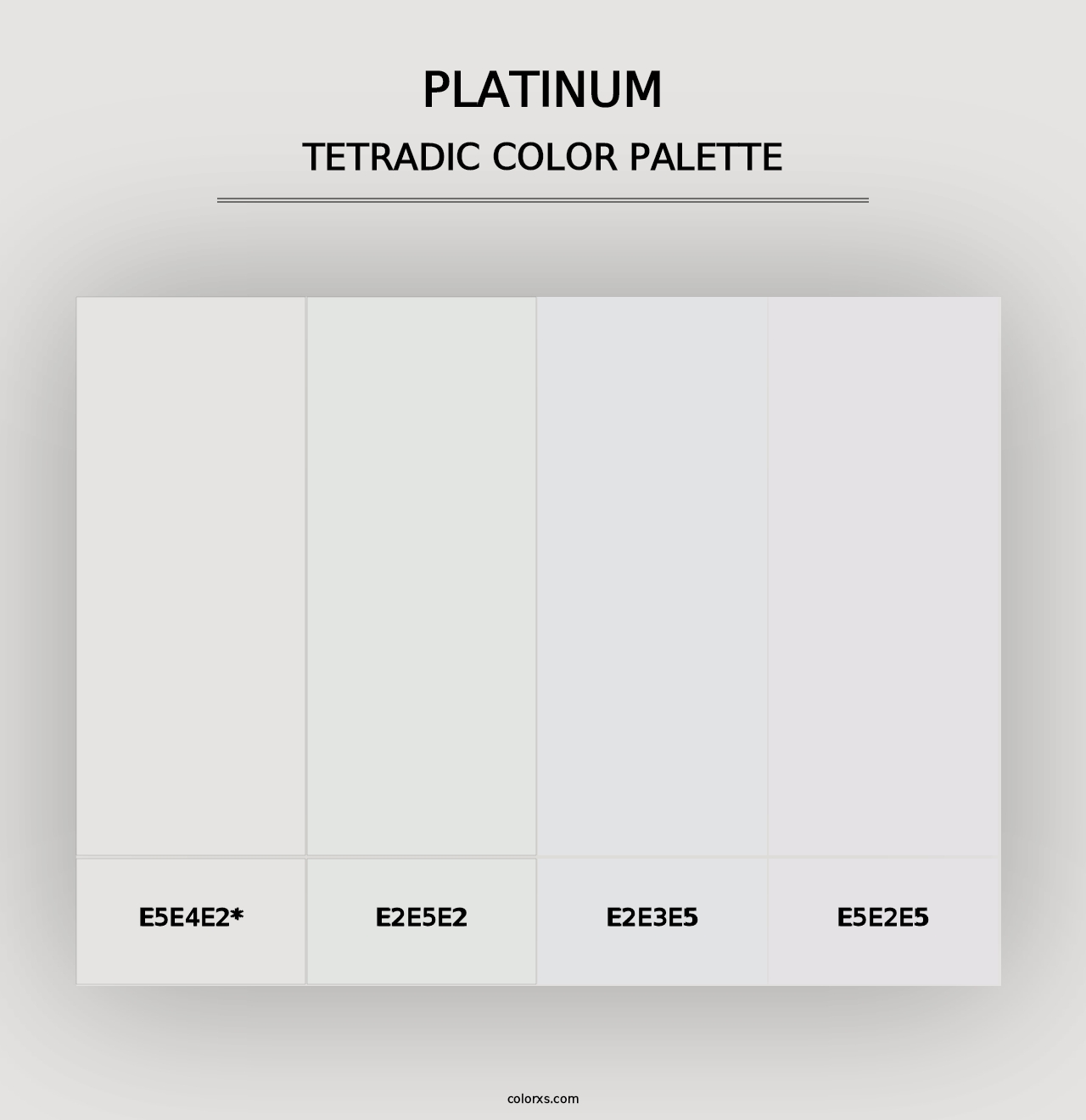 Platinum - Tetradic Color Palette