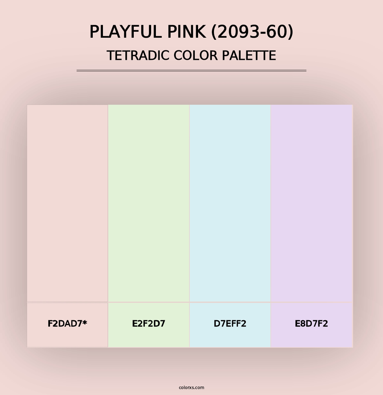 Playful Pink (2093-60) - Tetradic Color Palette