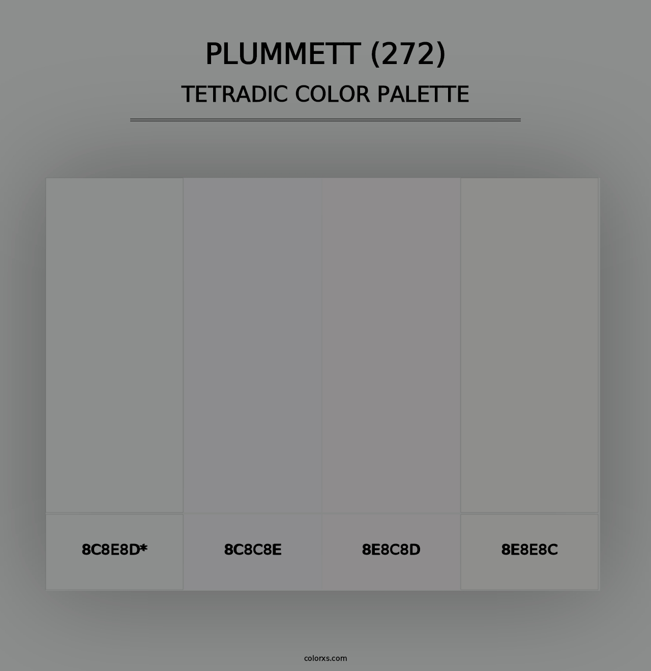 Plummett (272) - Tetradic Color Palette